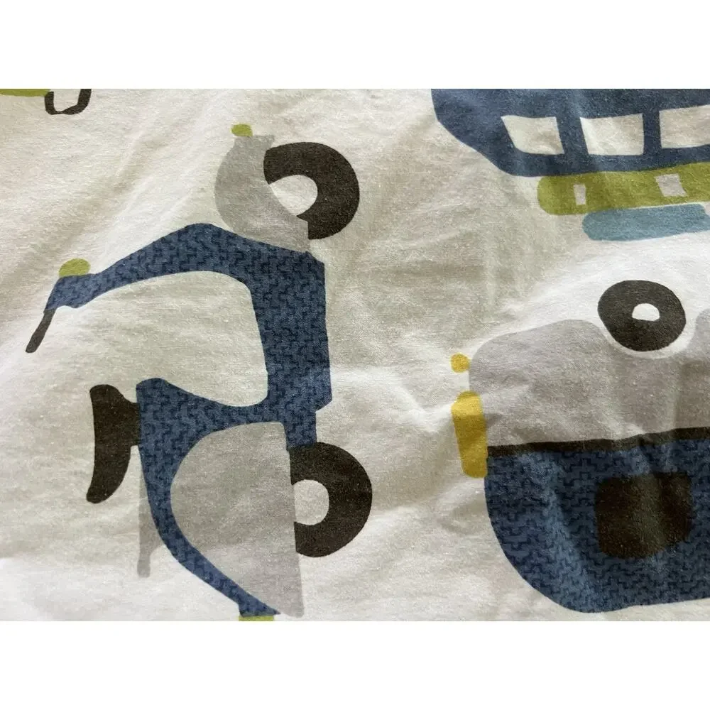Ink + Ivy Cotton Duvet Cover Kids Road Trip Multi Cars Fun Camping Full Size